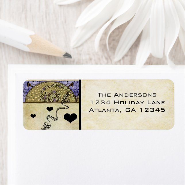 Etiqueta Vintage Peacock Lablels (In situ)