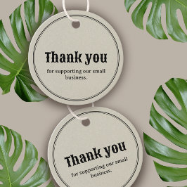 Etiqueta Vintage Retro Typography Business Gracias