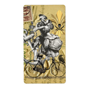 Etiqueta Vintage steampunk pirata
