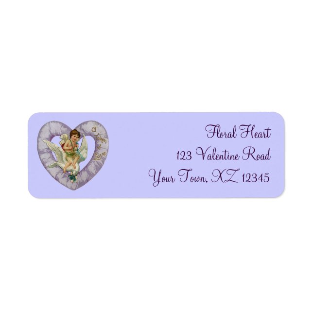 Etiqueta Vintage Valentine Heart (Frente)
