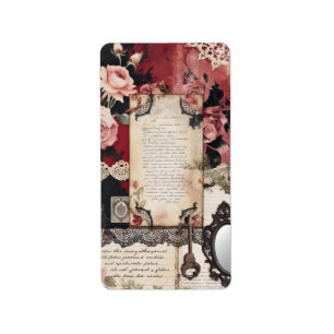 Etiqueta Vintage victoriano Gothic