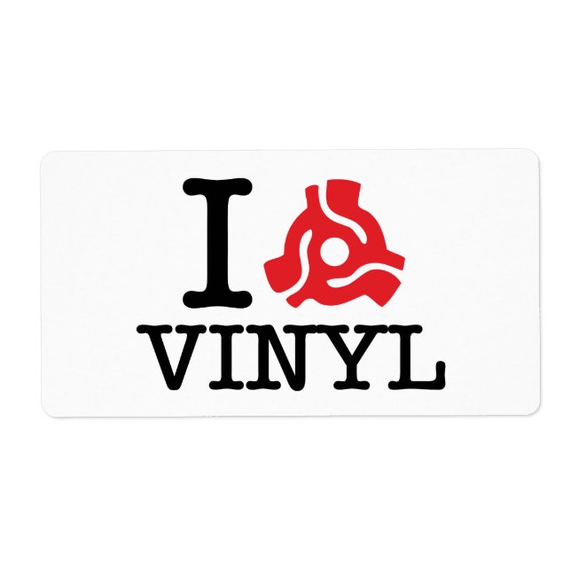 Etiqueta Vinyl adaptador I 45 (Frente)
