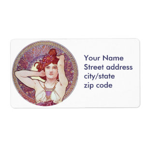 Etiqueta Violet Vintage Art