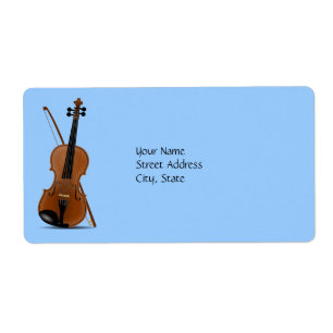 Etiqueta Violin y Bow