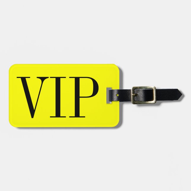 Etiqueta VIP de equipaje para bolsas y maletas (Frente Horizontal)