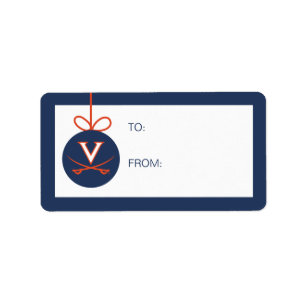 Etiqueta Virginia Cavaliers Fiesta