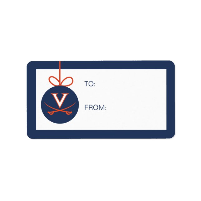 Etiqueta Virginia Cavaliers | Fiesta (Frente)