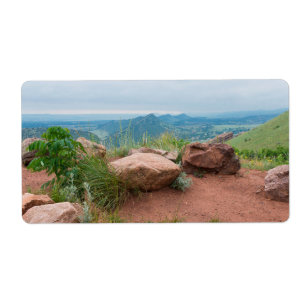 Etiqueta Vista al Parque de las Rocas Rojas