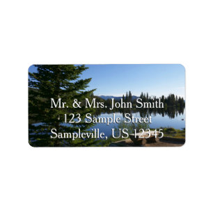 Etiqueta Vista del lago Sprague