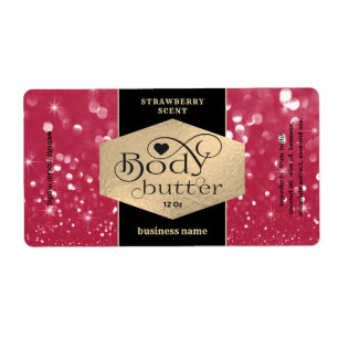 Etiqueta Viva magenta espuma tipografía cuerpo mantequilla 