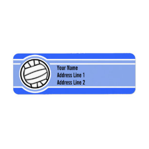 Etiqueta Voleibol, azul