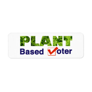 Etiqueta Votante Basado En Plantas