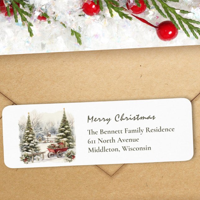 Etiqueta Vuelven Navidades de la vegetación de la nieve de  (Subido por el creador)