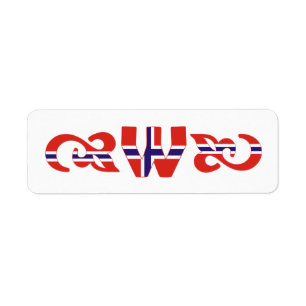Etiqueta W noruega Monogram