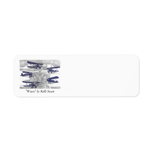 Etiqueta Waco Biplane (Frente)