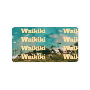 Etiqueta Waikiki, Honolulu, Oahu, Hawái