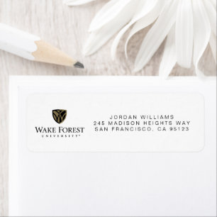 Etiqueta Wake Forest University Wordmark