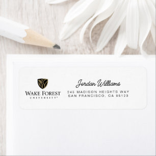 Etiqueta Wake Forest University Wordmark