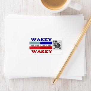 Etiqueta Wakey Wakey del patrón de prueba