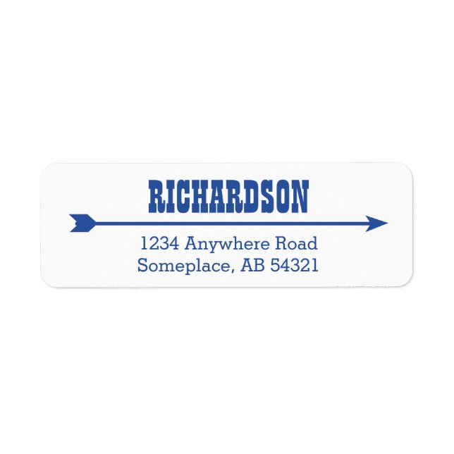 Etiqueta Wanted Poster Navy Blue (Frente)