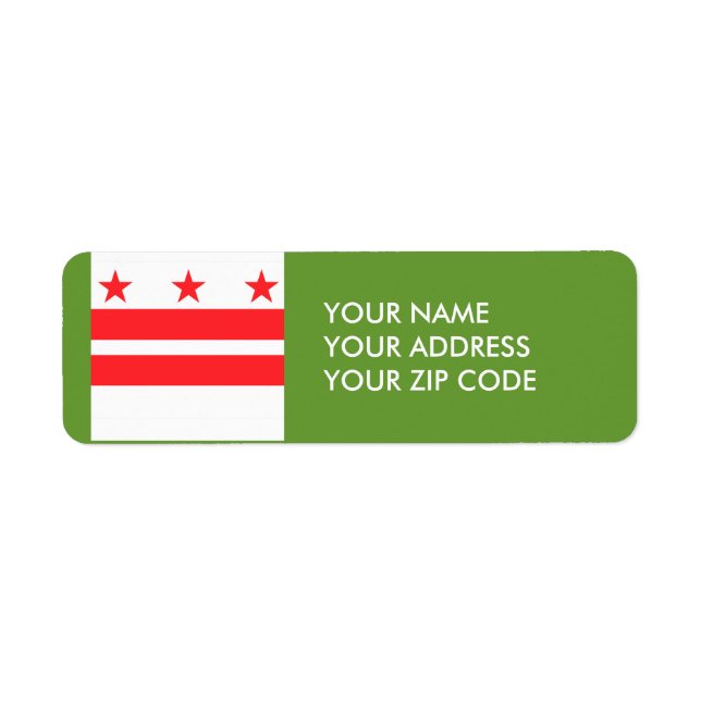 ETIQUETA WASHINGTON D.C. (Frente)