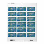 Etiqueta Waterlilies, 1916-1919, por Claude Monet<br><div class="desc">Claude Monet - Waterlilies,  1916-1919. Oscar-Claude Monet (1840-1926) fue un pintor francés y fundador de la pintura impresionista que es visto como un precursor clave del modernismo,  especialmente en sus intentos de pintar la naturaleza como lo percibió.</div>