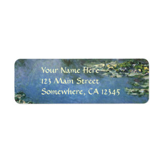 Etiqueta Waterlilies por Claude Monet, Flores de época