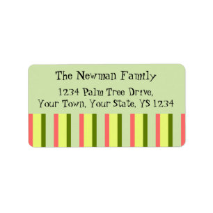 Etiqueta Watermelon Green Stripe Classic