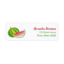 Etiqueta Watermelon Return Address