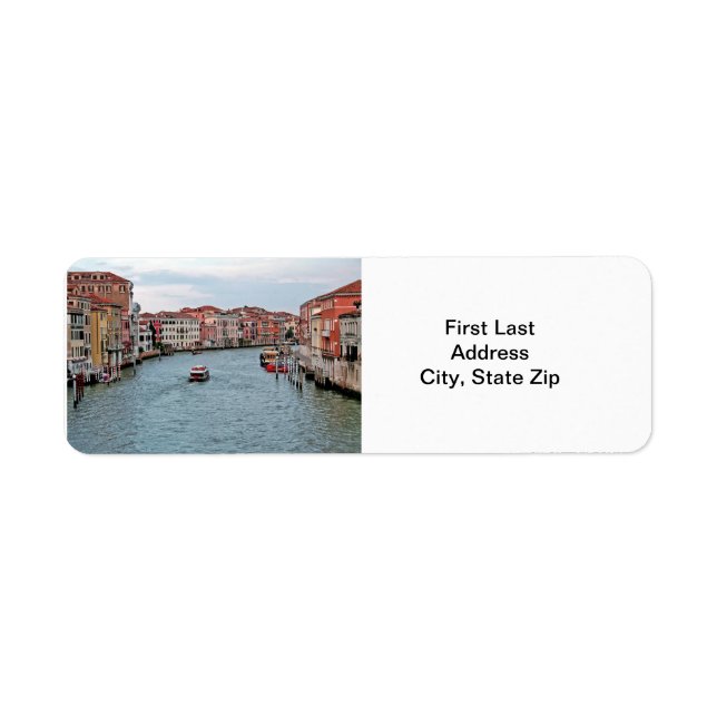 Etiqueta Waterway de Venecia (Frente)