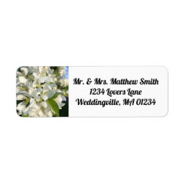 Etiqueta Wedding Blossoms Return Address Label