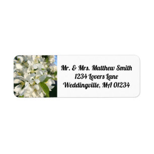 Etiqueta Wedding Blossoms Return Address Label