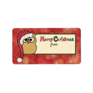 Etiqueta Weihnachtsstickbild Adressaufkleber