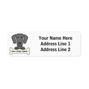 Etiqueta Weimaraner personalizado