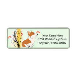 Etiqueta Welsh Corgi Personalizado