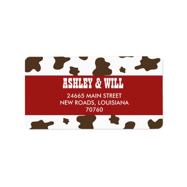 Etiqueta Western Christmas (Frente)