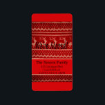 Etiqueta We've Moved!  Ugly Christmas Sweater<br><div class="desc">After all the work and stress, tell them you have a new address! There is no better ( and easier!) way to spread the news than adding this label to your Christmas post. There are many different cards available, so pick the design and wording you like. Browse the store or...</div>