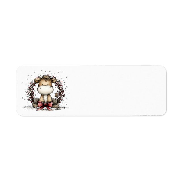 Etiqueta Whimsical Christmas Address Labels (Frente)