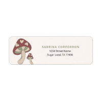 Whimsical Mushroom Sage Green