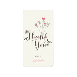 Etiqueta Whimsical One Baby Girl Primer Cumpleaños Gracias