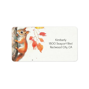 Etiqueta Whimsical Squirrel