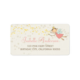 Etiqueta Whimsical Sweet Fairy Princess Birthday Address