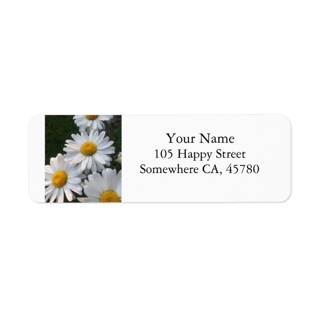 Etiqueta White Daisies (Frente)