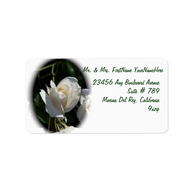 Etiqueta White Rose (Frente)