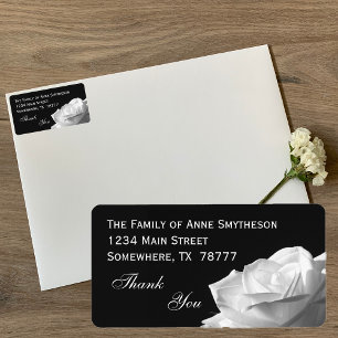 Etiqueta White Rose Gracias