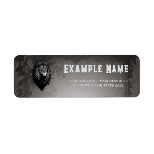 Etiqueta Wild Grace: impresionante retrato de un león