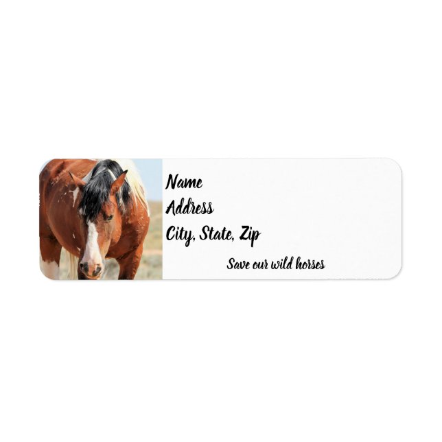 Etiqueta Wild Mustangs of the West (Frente)