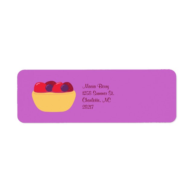 Etiqueta Wildberry Tart (Frente)