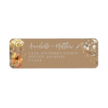 Wildflower Address Label