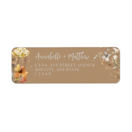 Etiqueta Wildflower Address Label